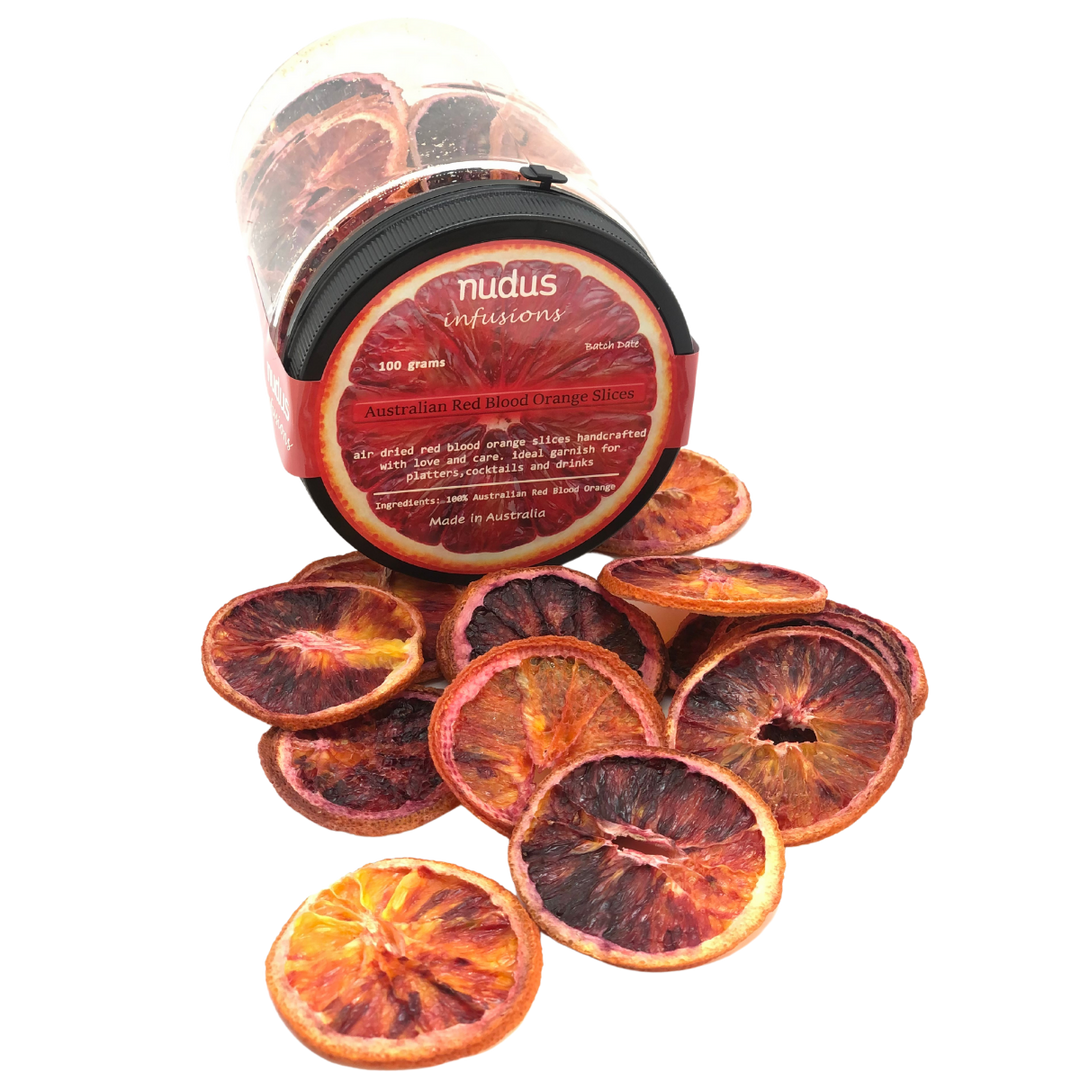 AUSTRALIAN DRIED BLOOD ORANGE INFUSION SLICES 100G