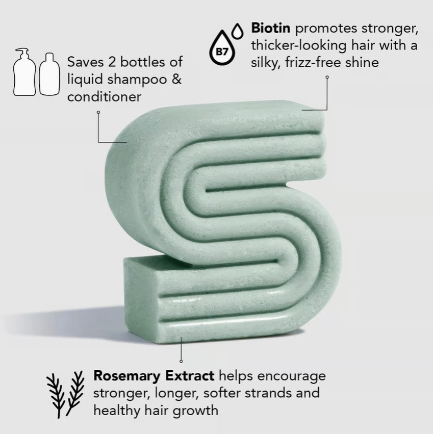 Rosemary & Biotin Volumizing Solid Shampoo Bar