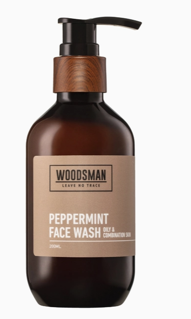 Woodsman Peppermint Foaming Face Wash 200ml