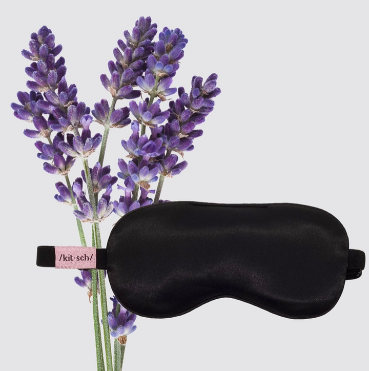 The Lavender Weighted Satin Eye Mask